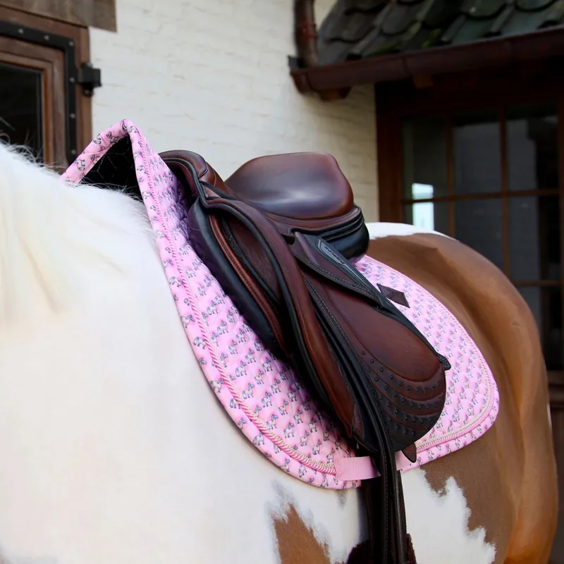 Kentucky Sammy Collection Show Jumping Saddle Pad - Old Rose-2