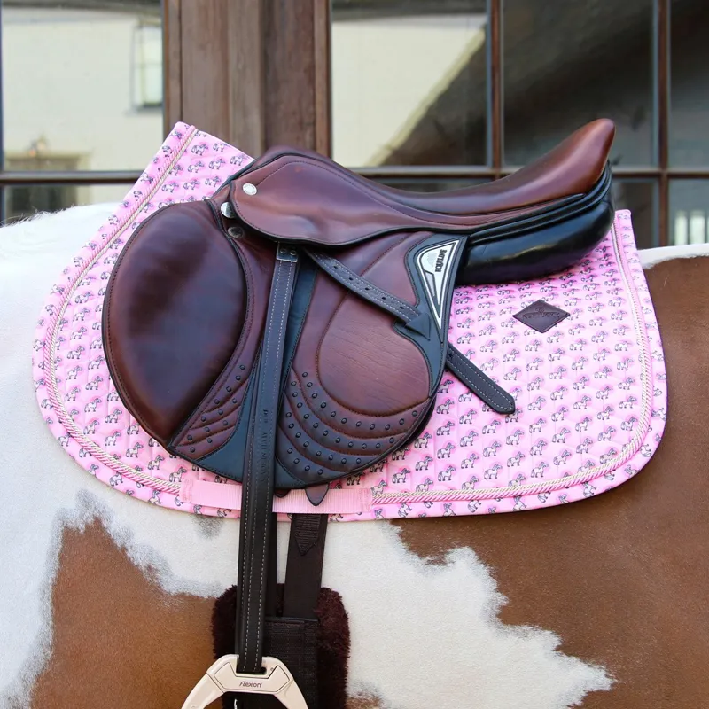 Kentucky Sammy Collection Show Jumping Saddle Pad - Old Rose-1