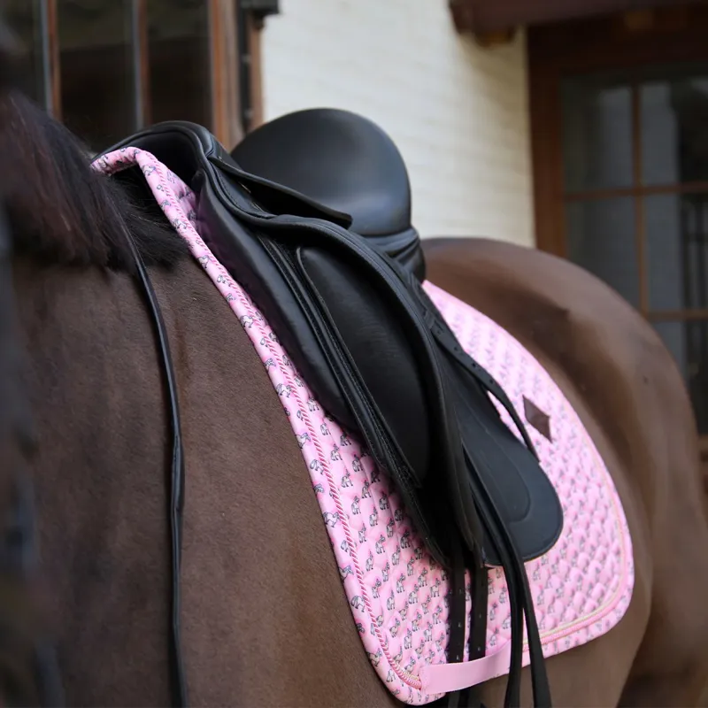 Kentucky Sammy Collection Dressage Saddle Pad - Old Rose-3