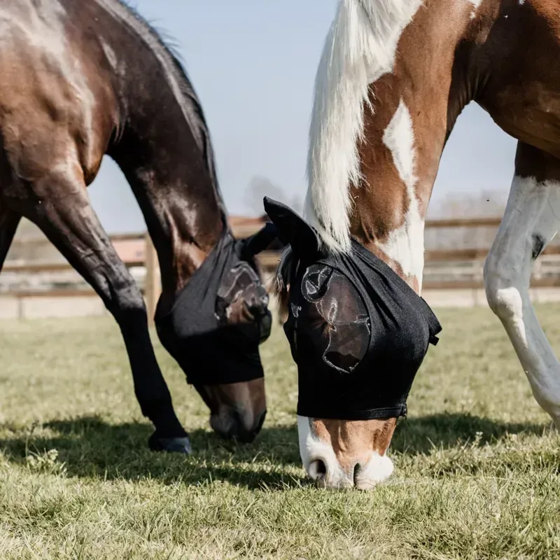 Kentucky Slim Fit Fly Mask - Black-6