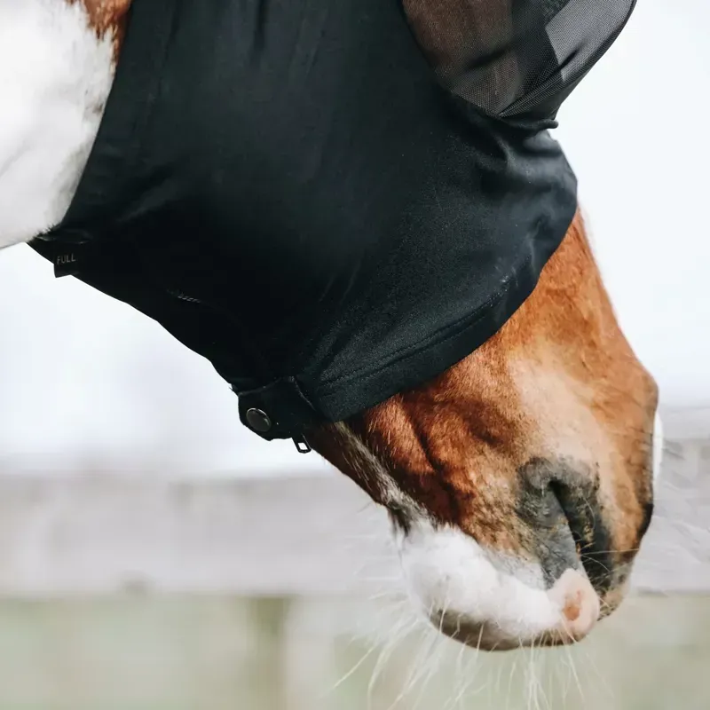 Kentucky Slim Fit Fly Mask - Black-2