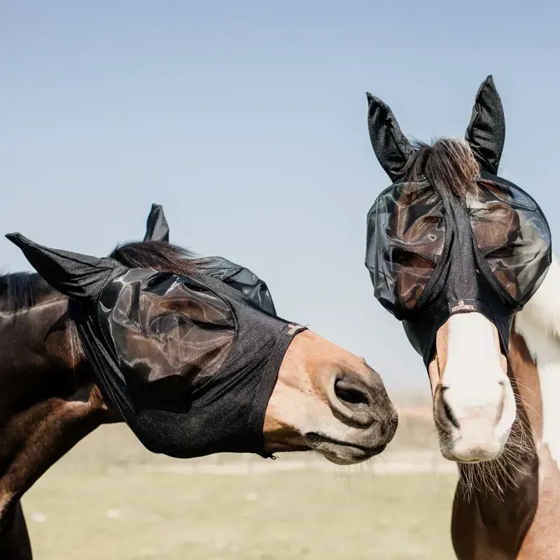 Kentucky Slim Fit Fly Mask - Black-7