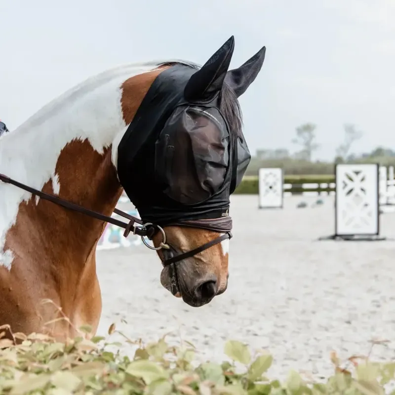 Kentucky Slim Fit Fly Mask - Black-5