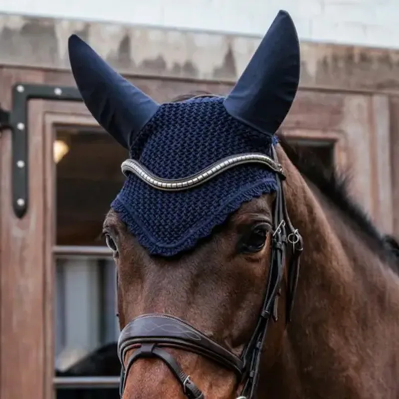 Kentucky Soundless Ears Fly Bonnet - Dark Navy-2