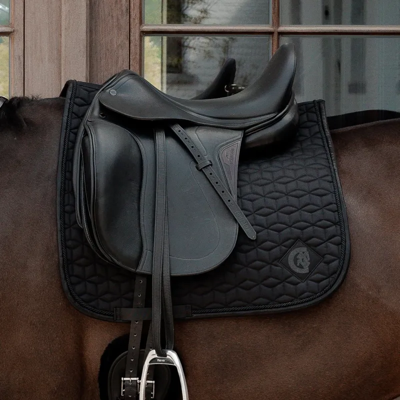 Kentucky Sparkling Dressage Saddle Pad - Black-1