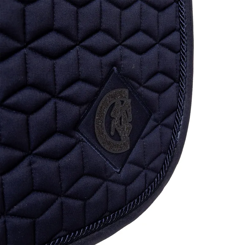 Kentucky Sparkling Dressage Saddle Pad - Navy-2