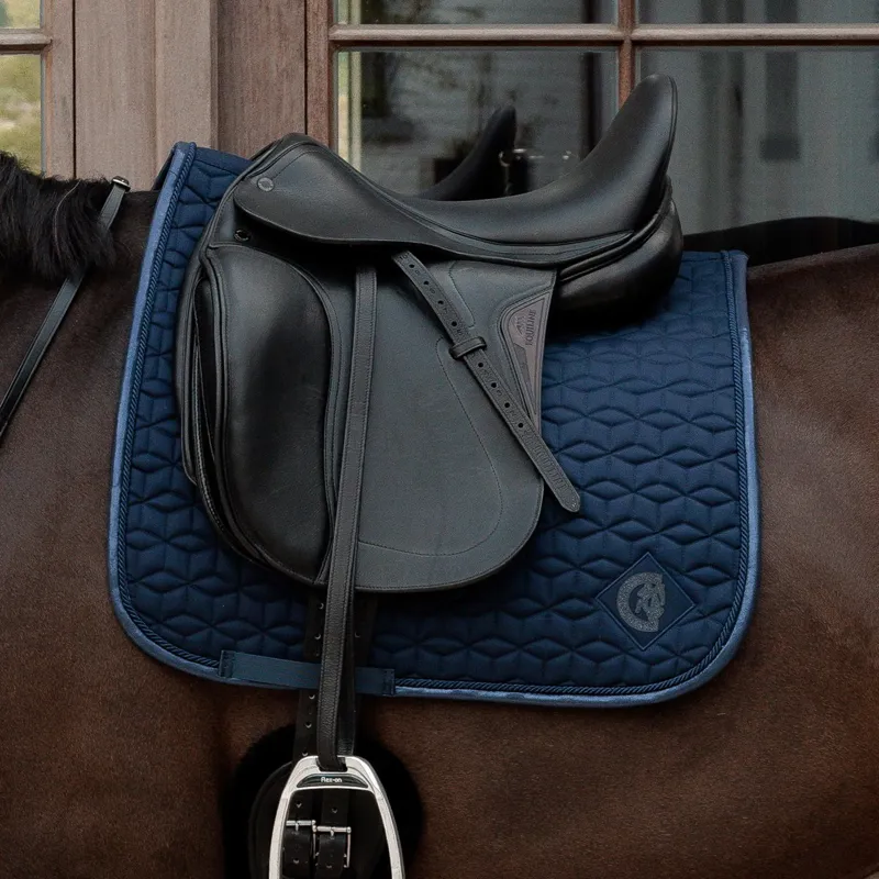 Kentucky Sparkling Dressage Saddle Pad - Navy-1