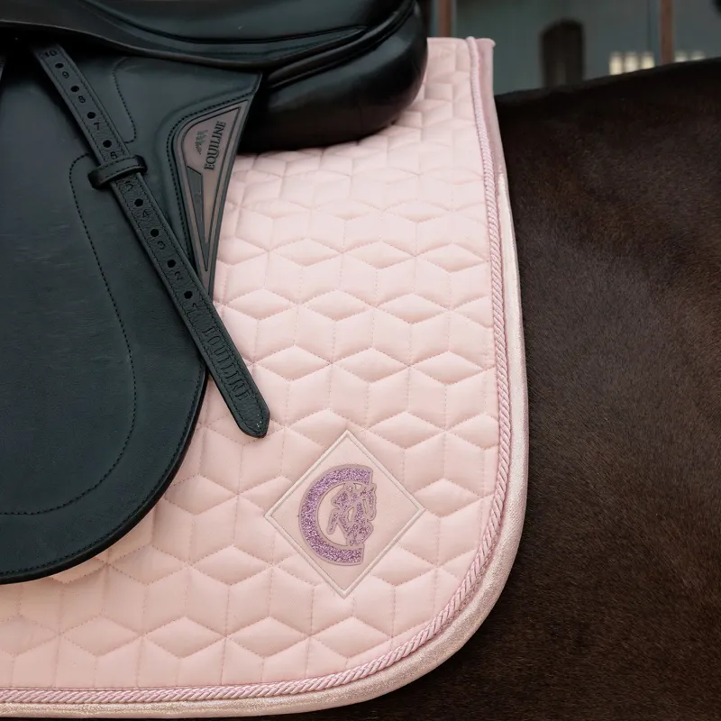 Kentucky Sparkling Dressage Saddle Pad - Old Rose-3