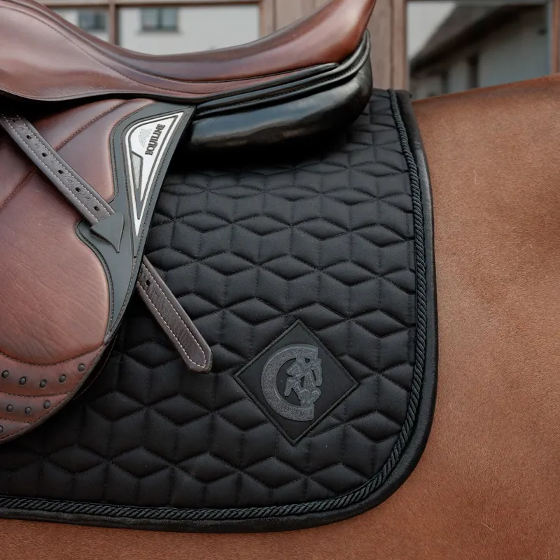 Kentucky Sparkling Jump Saddle Pad - Black-4