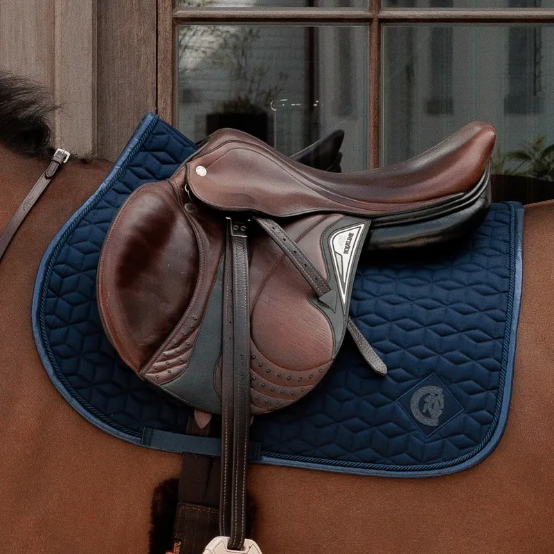 Kentucky Sparkling Jump Saddle Pad - Navy-1