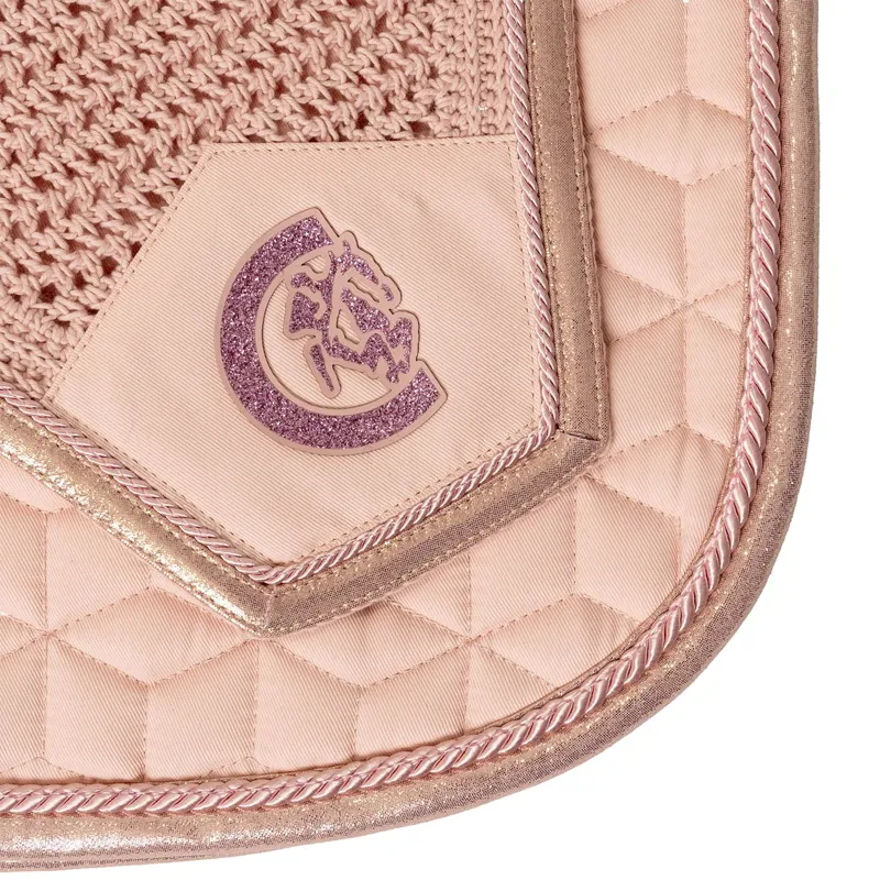 Kentucky Sparkling Jump Saddle Pad - Old Rose-4