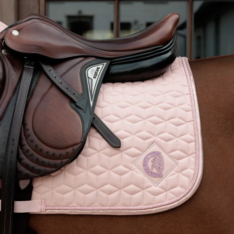 Kentucky Sparkling Jump Saddle Pad - Old Rose-2