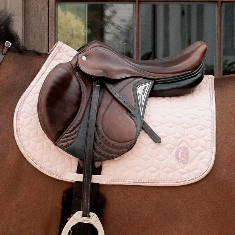Kentucky Sparkling Jump Saddle Pad - Old Rose-1