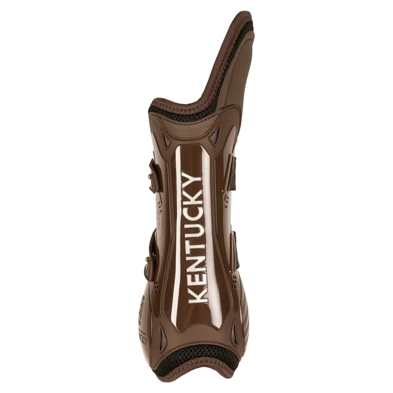 Kentucky Elastic Knee Protection Tendon Boots - Brown-1