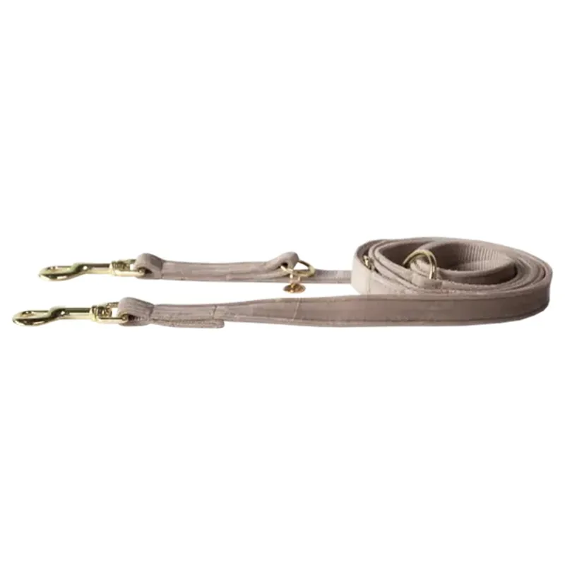 Kentucky Velvet Dog Leash - Beige-2