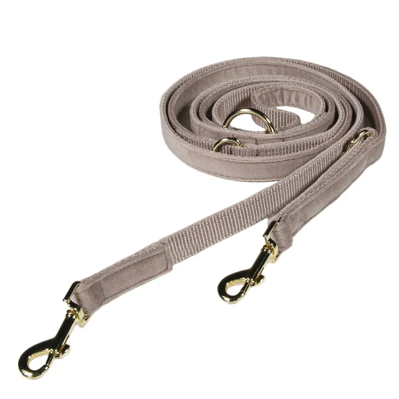 Kentucky Velvet Dog Leash - Beige