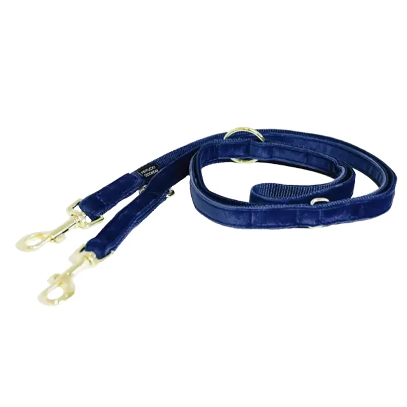 Kentucky Velvet Dog Leash - Navy-2