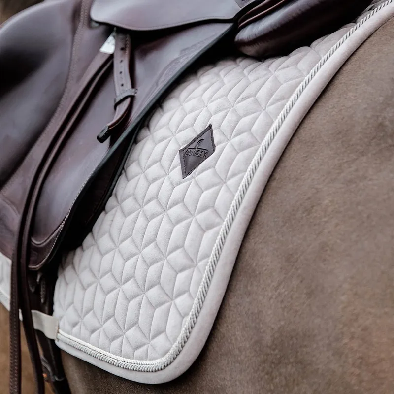 Kentucky Velvet Dressage Saddle Pad - Beige-1