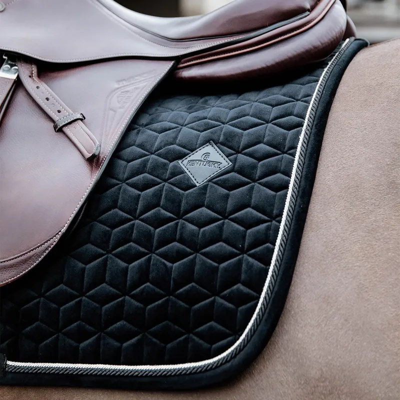 Kentucky Velvet Dressage Saddle Pad - Black-3