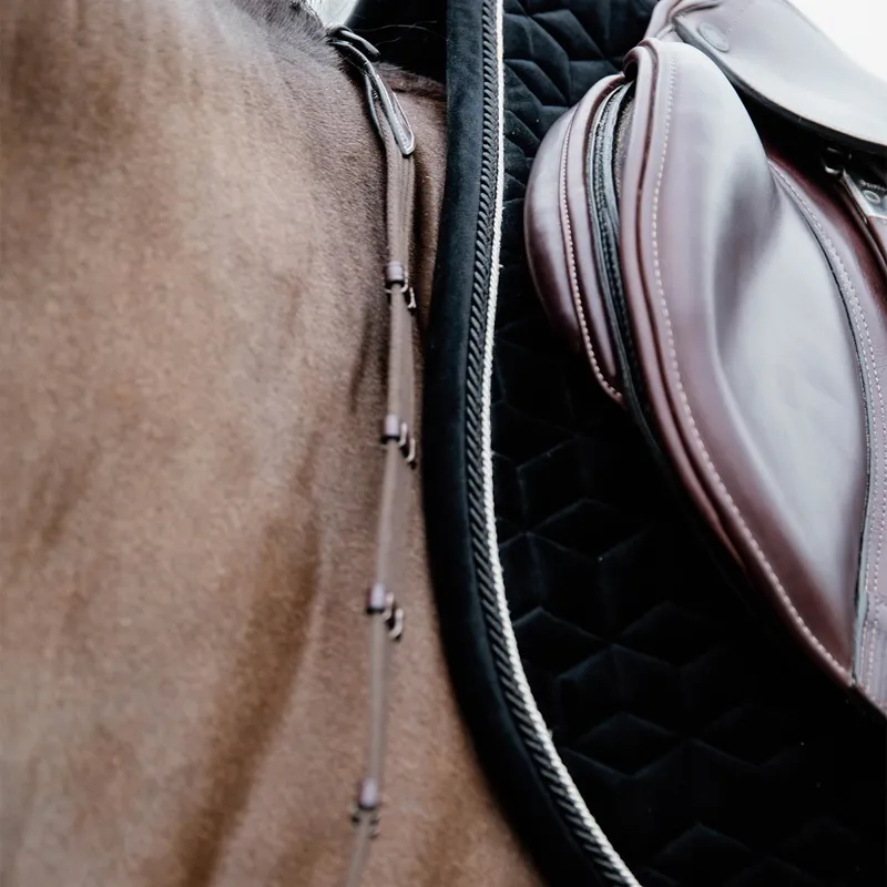 Kentucky Velvet Dressage Saddle Pad - Black-2