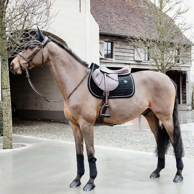 Kentucky Velvet Dressage Saddle Pad - Black-1