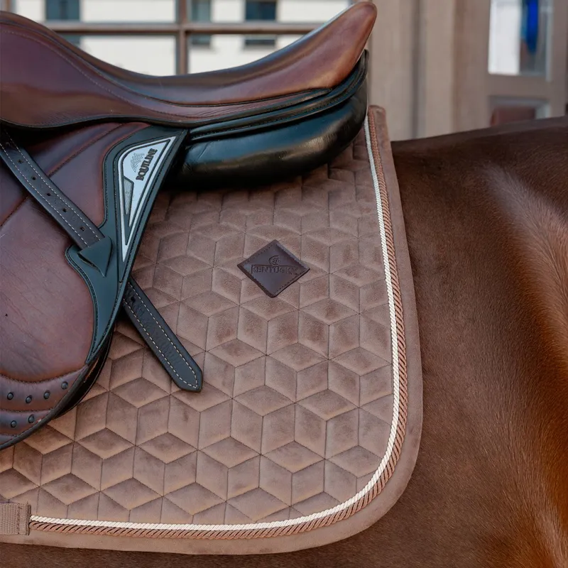 Kentucky Velvet Dressage Saddle Pad - Beige-2