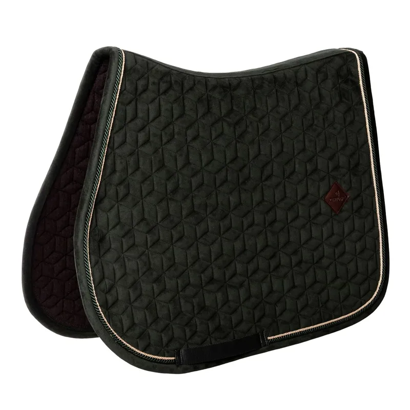 Kentucky Velvet Dressage Saddle Pad - Pine Green