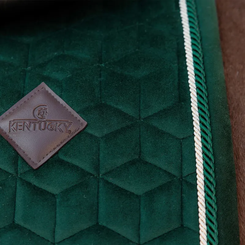 Kentucky Velvet Dressage Saddle Pad - Pine Green-1