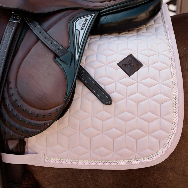 Kentucky Velvet Dressage Saddle Pad - Soft Rose-1