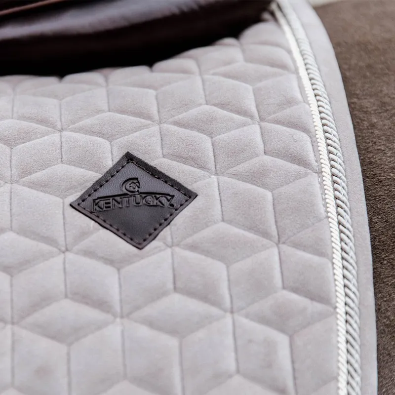 Kentucky Velvet Jumping Saddle Pad - Beige-4