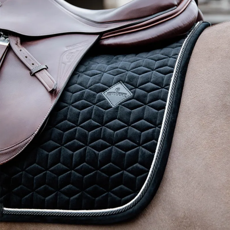 Kentucky Velvet Jumping Saddle Pad - Black-4