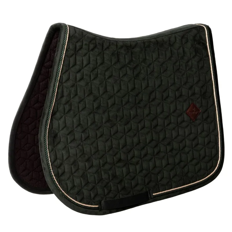 Kentucky Velvet Jumping Saddle Pad - Pine Green