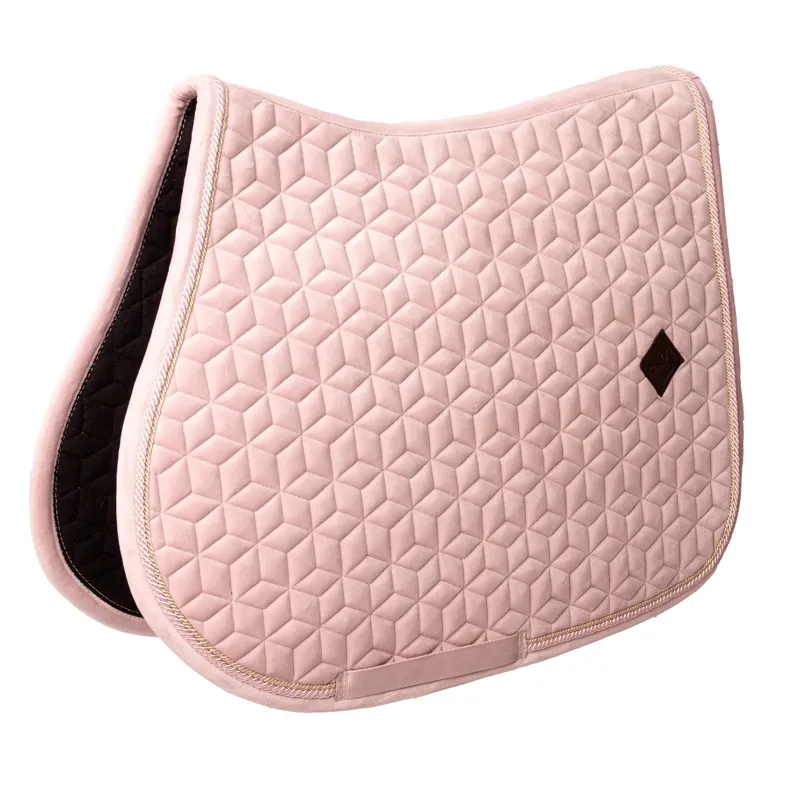 Kentucky Velvet Jumping Saddle Pad - Soft Rose
