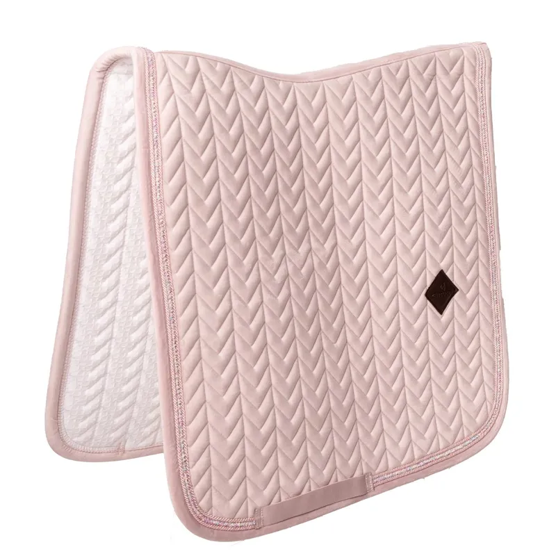 Kentucky Velvet Mini Pearls Dressage Saddle Pad - Old Rose