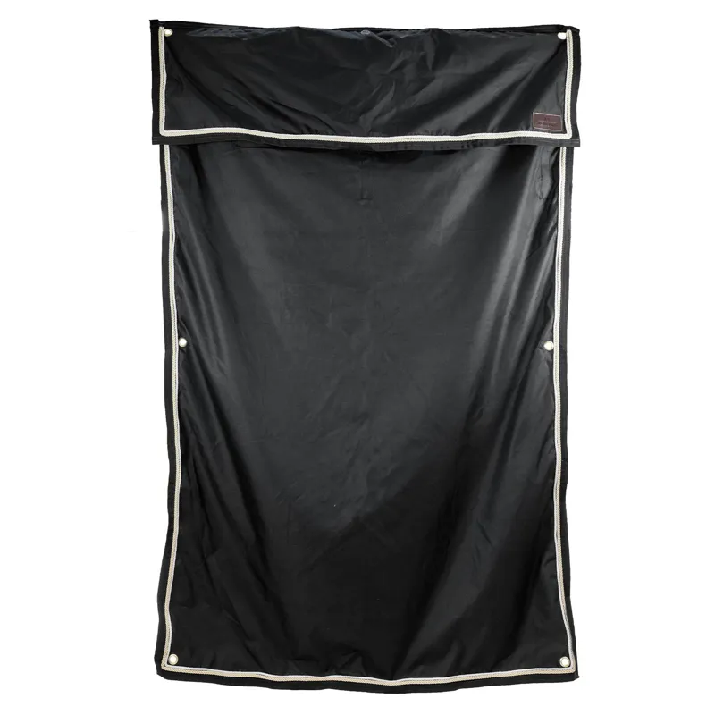 Kentucky Classic Waterproof Stall Curtain - Black-1
