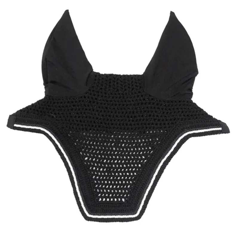 Kentucky Wellington Diamond Rope Soundless Ear Fly Veil - Black