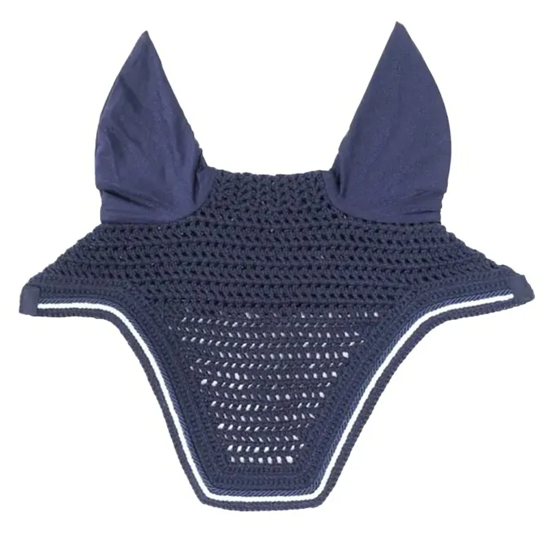 Kentucky Wellington Diamond Rope Soundless Ear Fly Veil: Navy