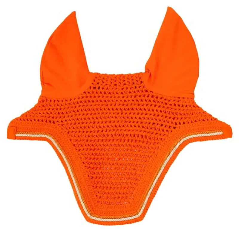 Kentucky Wellington Diamond Rope Soundless Ear Fly Bonnet - Orange