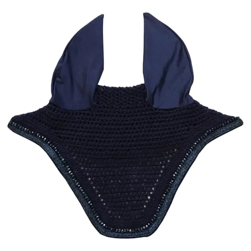 Kentucky Wellington Glitter Band Fly Veil - Navy