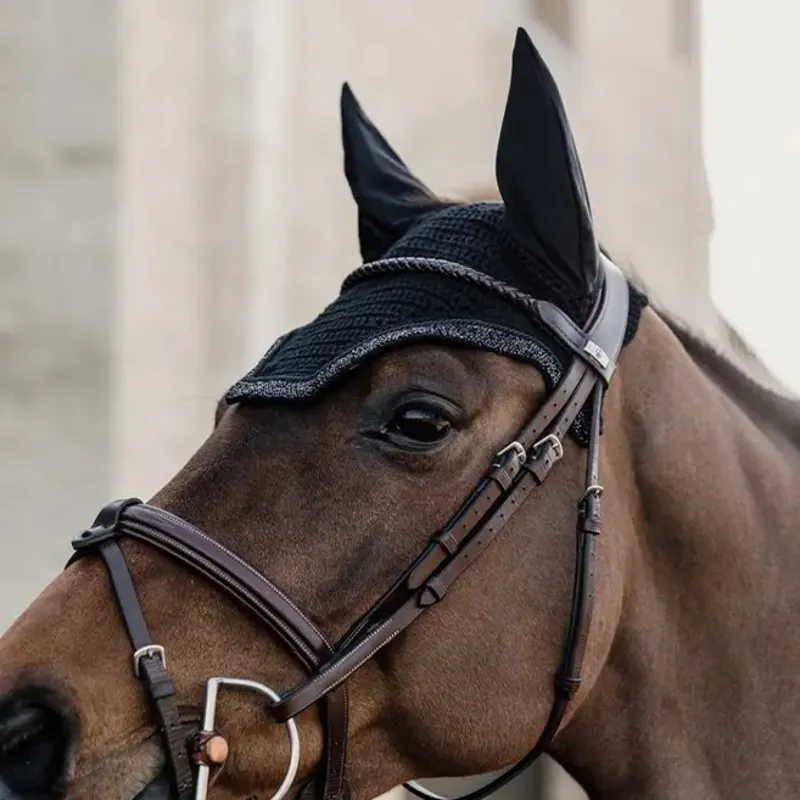 Kentucky Wellington Glitter Stone Soundless Fly Bonnet - Black-1