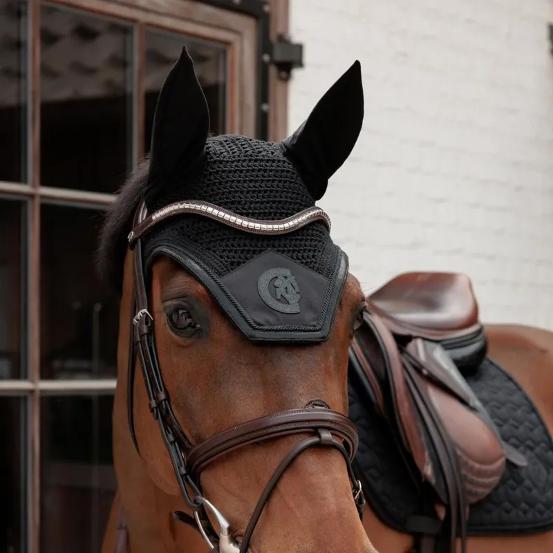 Kentucky Wellington Sparkling Logo Fly Bonnet - Black-1