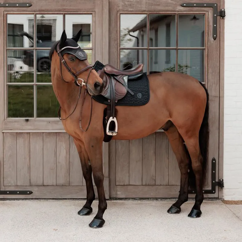 Kentucky Wellington Sparkling Logo Fly Bonnet - Black-3