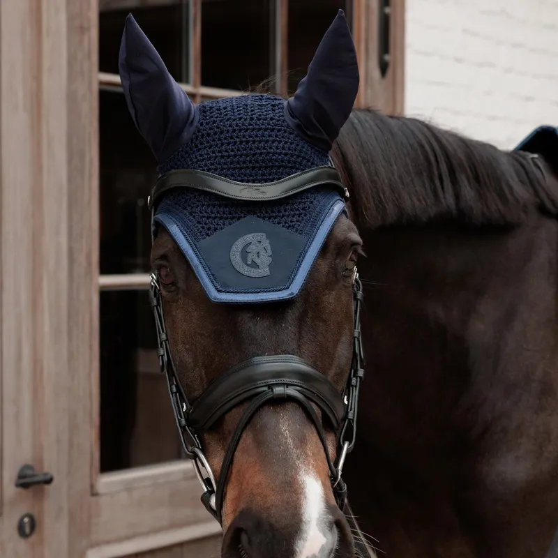 Kentucky Wellington Sparkling Logo Fly Bonnet - Navy-1