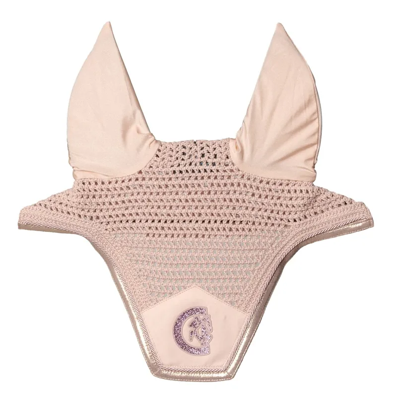 Kentucky Wellington Sparkling Logo Fly Veil - Old Rose