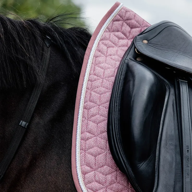 Kentucky Wool Dressage Saddle Pad - Light Pink-6