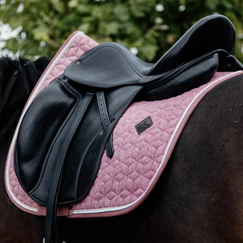 Kentucky Wool Dressage Saddle Pad - Light Pink-4