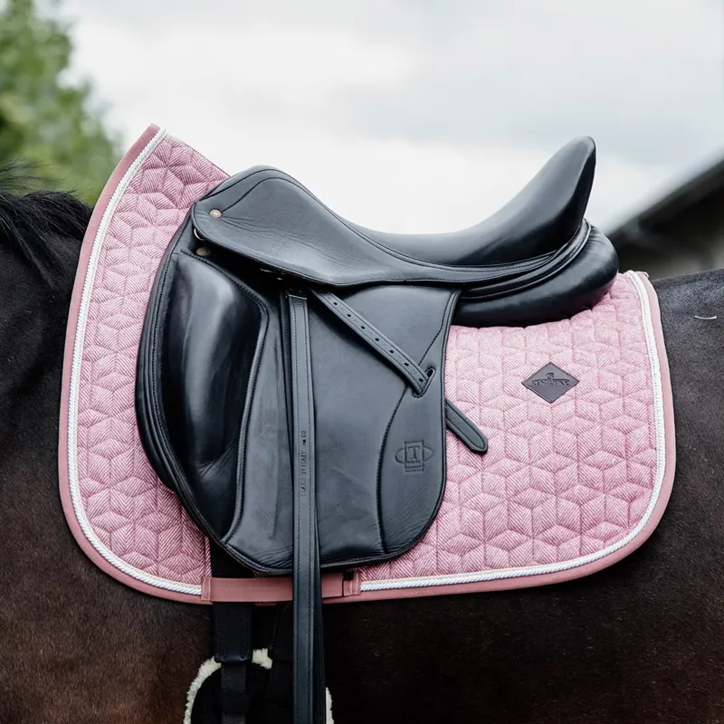 Kentucky Wool Dressage Saddle Pad - Light Pink-1