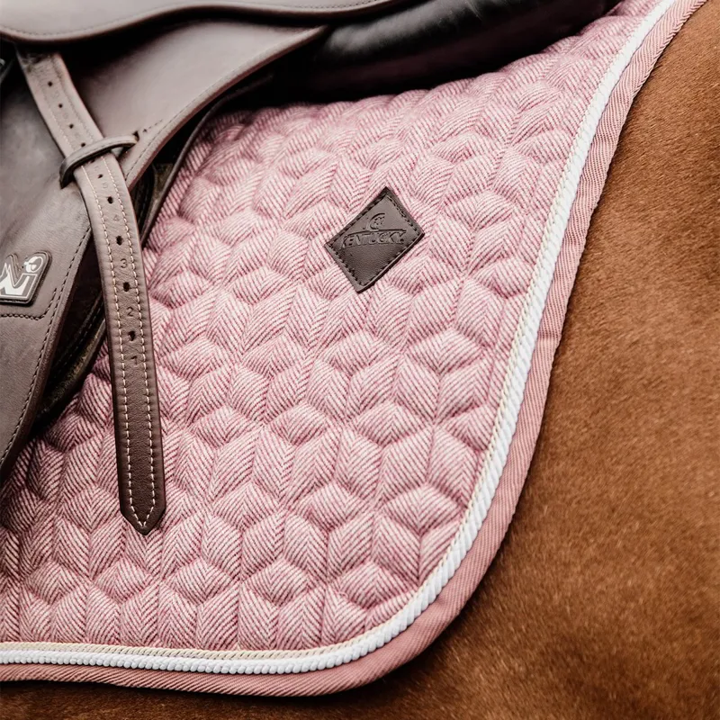Kentucky Wool Dressage Saddle Pad - Light Pink-5