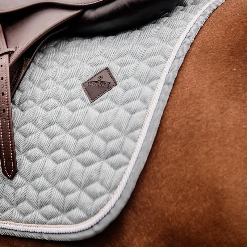 Kentucky Wool Jumping Saddle Pad - Light Blue-3