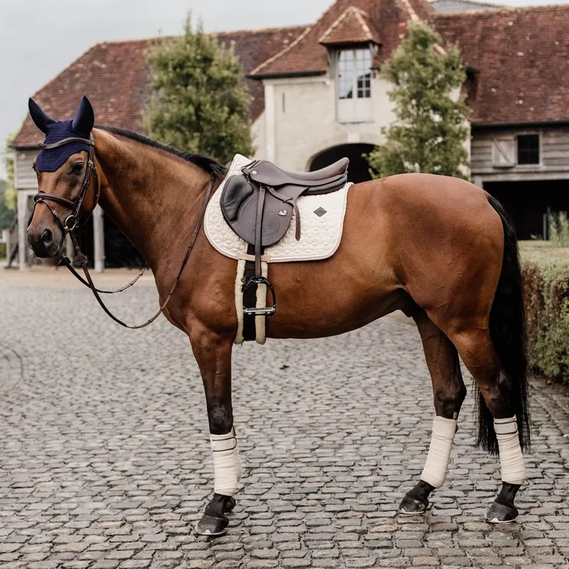 Kentucky Wool Jumping Saddle Pad - Beige-5